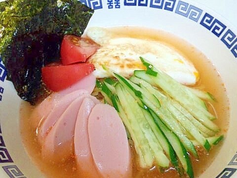 我が家のらうめん　韓国冷麺風冷やしラーメン